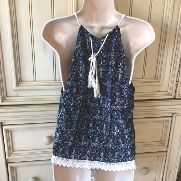 Cute Flowy Top BOHO Like New Sz L - Picture 5 of 5